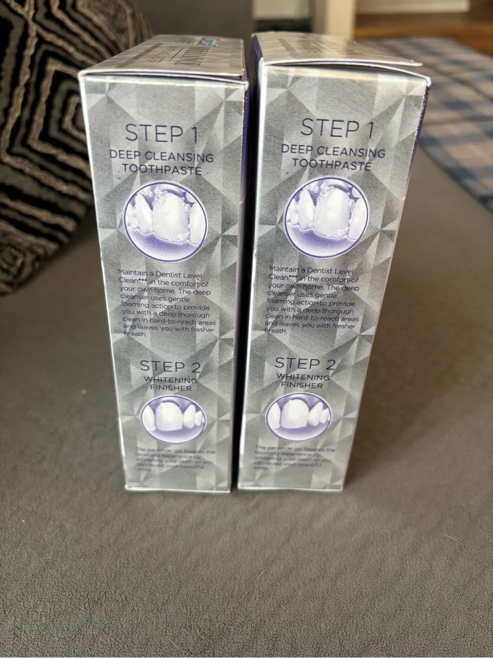 Crest Brilliance Whitening 2-Step Treatment - White & Purple Packaging